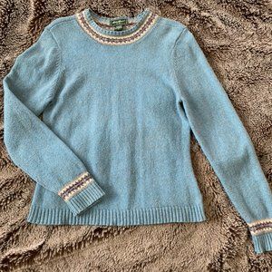 Eddie Bauer blue/green sweater